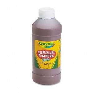   Artista II Washable Tempera Paint, Brown, 16 Ounces
