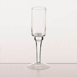 Tall Thin Stemmed Glass Votive Candle Holder Wedding  