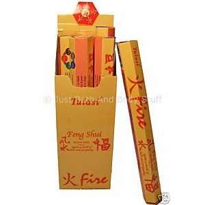   Hex Tube of 20 Tulasi Incense Sticks   Feng Shui Fire 