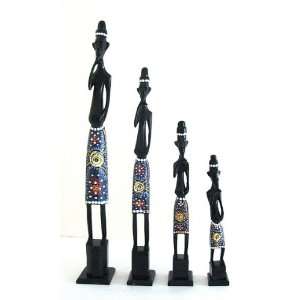  African Style Masai Stick Figures (set of 4)
