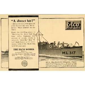   Boat Submarine Chaser M.L. 317   Original Print Ad