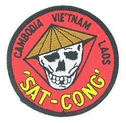 CAMBODIA VIETNAM LAOS SAT   CONG MILITARY PATCH  