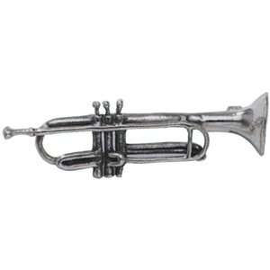  Beautiful Sterling Silver Trumpet Pin Musical Instruments