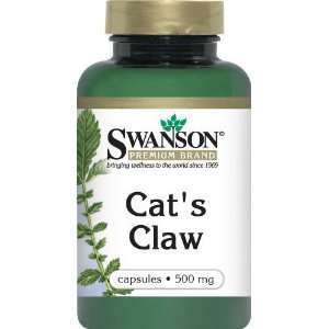  Swanson Cats Claw 500mg 250 Capsules 1 Bottle Health 