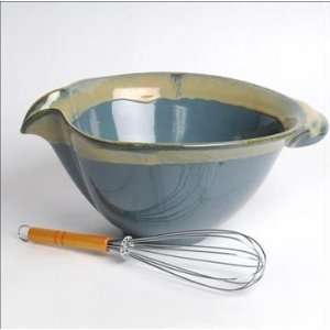  Tumbleweed Pottery 5569LB Batter Bowl With Whisk   Light 