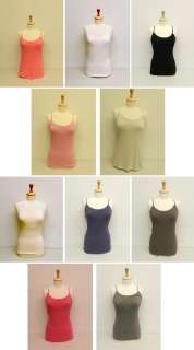   Signature Womens Camisole W/ Built In Bra Multi Colors/Size  