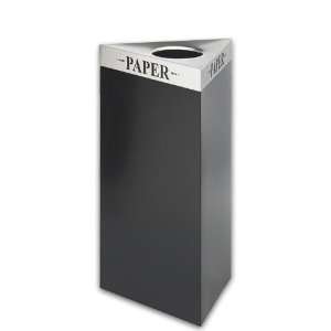 Safco SAF9552BL60PA Trifecta Paper Recycling Bin, 19 Gallon Capacity 