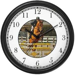 Steeplechase Horse and Rider (JP6) Wall Clock by WatchBuddy Timepieces 