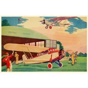  Stearman Coach Airplane Poster