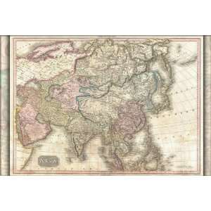  1818 Map of Asia by Pinkerton   24x36 Poster Everything 