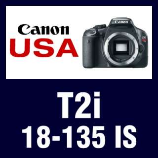 USA Model Canon T2i 550D + 18 135mm IS Lens. EOS Digital Rebel SLR 
