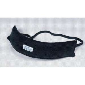 Traditional Sweatband   with Elastic Strap   Black   One Size Fits All 