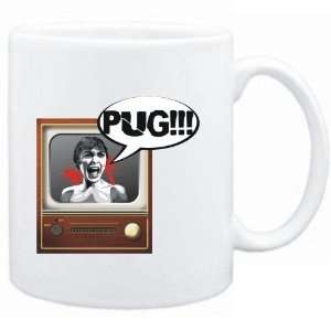  Mug White  Pug   TV Horror Movie Dogs