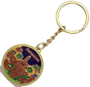 New Beautiful Judaica Round Colorful Key chain Holder  