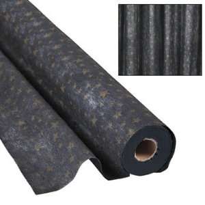  Black With Gold Stars Gossamer Roll   Party Decorations 