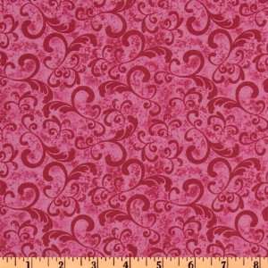  44 Wide Caterwauling Tales Flourish Pink Fabric By The 