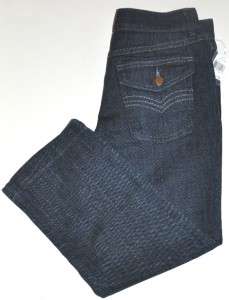 FYLO Womens Capri Jeans Stretch Denim Blue New Size 4  