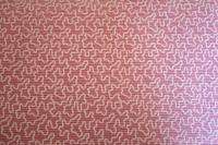 New Mauve Pink Squiggles Cotton Polyester Print Fabric Material Per 