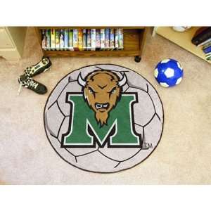 BSS   Marshall Thundering Herd NCAA Soccer Ball Round Floor Mat (29 