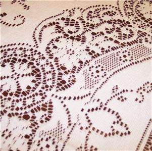  creamy lace tablecloth that is sure to add elegance to your Holiday 