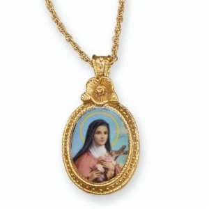 St. Therese Medallion Necklace