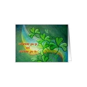  St. Patricks Day   Clover   Rainbow Card Health 