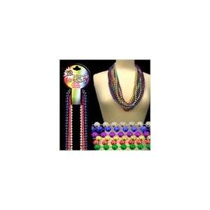  Multi Color Colorful Metallic Beads. 33 long, 7.5mm beads 