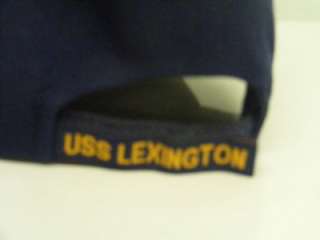 USS LEXINGTON CV 16 USN NAVAL SHIP NAVY HAT CAP DIRECT EMBROIDERED NOT 