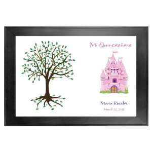 Quinceanera Guest Book Tree # 2 Castle Pink 24x36 For 