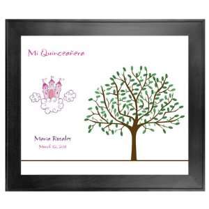  Quinceanera Guest Book Tree # 1 Castle Cloud 20x24 For 
