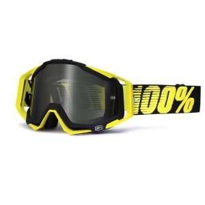  100% RACECRAFT MIRROR SOLID MX OFFROAD GOGGLES BLACK 