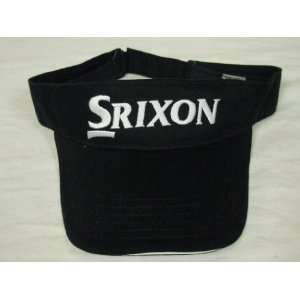  Srixon Golf Visor Black Hat 100% Cotton NEW Sports 