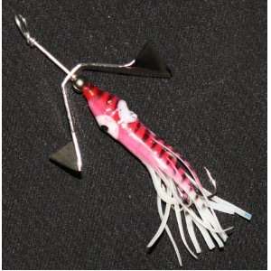  1/4 oz. Red/White Squidy Inline Spinner Bait Sports 