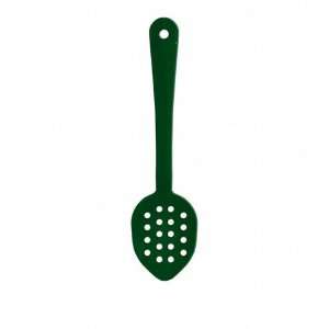  Perforated Serving Spoons, 11 Inch, Green, Case Of 12 Each 