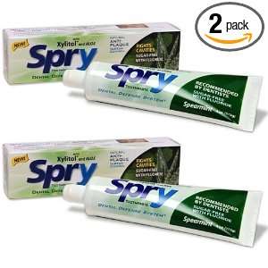  Xlear Spry Spearmint Fluoride Toothpaste, 4 oz , (Pack of 