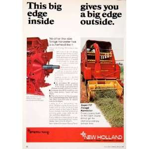  1969 Ad Sperry Rand New Holland Forage Harvester Tractor 