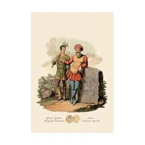   Gamle King of Denmark and a Danish Youth 24x36 Giclee