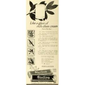  1916 Ad Sterling Chewing Gum Sapota Sap Ingredients 