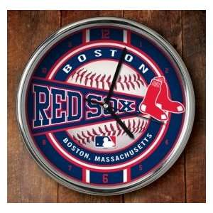  Boston Red Sox Chrome Wall Clock