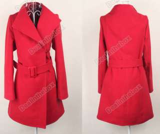   New Shitsuke Fashion Korean Womens Cashmere Overcoat Woollen 3 Colors