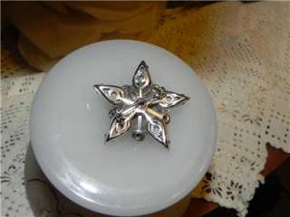 Vintage Eastern Star Pin~ Rhinestone Star ~Sparkling  