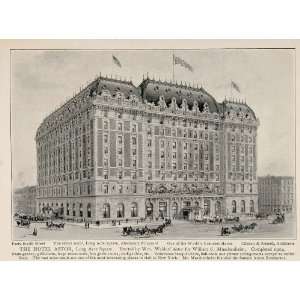  1903 New York City Print Hotel Astor Long Acre Square 