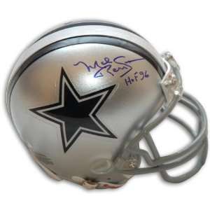  Mel Renfro Dallas Cowboys Autographed Mini Helmet with HOF 