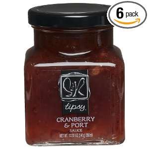 Sable and Rosenfeld Cranberry & Port Sauce, 11 Ounce Glass Jars (Pack 