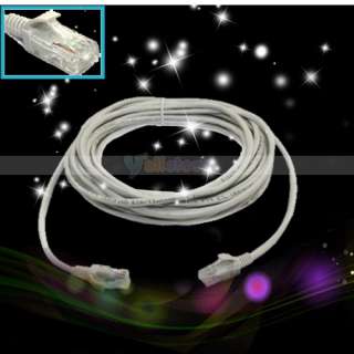 New 25Ft CAT5 CAT5E RJ45 Ethernet Lan Network Cable Grey  