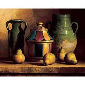  Loran Speck 30W by 24H  Moroccan Pottery with Pears 