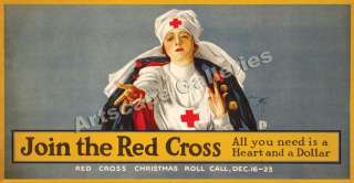   war i title join the red cross size 12 x 24 also available in 24 x46