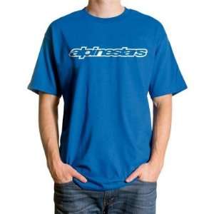  Alpinestars Spelled Out T Shirt , Color Blue, Size XL 