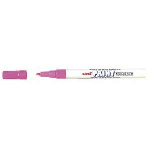  Uni Paint PX21 Oil Based Marker, Fine Tip, Pink Ink 