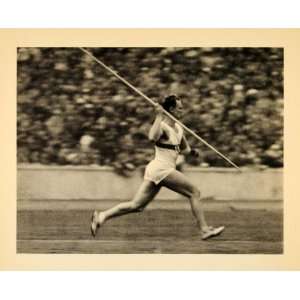   Javelin Throw Riefenstahl   Original Photogravure